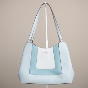 Kate Spade Lena NWOT! Blue Colorblock Pebbled Leather Shoulder Bag Chic Preppy
